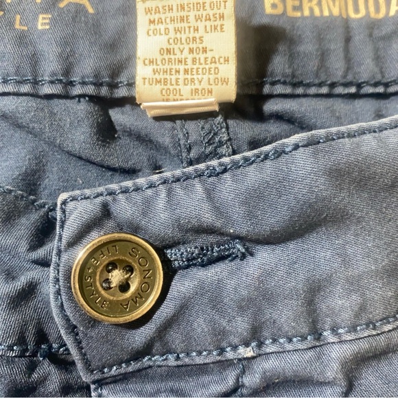 Sonoma Life + Style Bermuda Cargo Shorts Blue Women’s Size 16 - Picture 6 of 10
